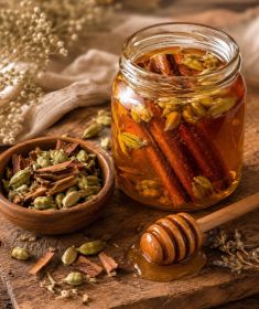 Honey Goods Cardamon & Cinnamon Honey .05oz