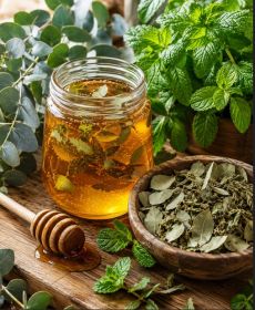 Honey Goods Eucalyptus Mint Infused Honey .5oz