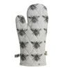 Tea Towels With Dark Green Bumble Bee Oven Gloves