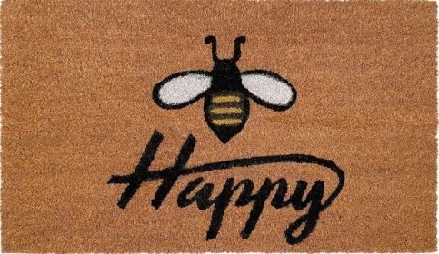 Bee Happy Doormat 24x36