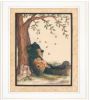 "Gone Fishing" 2-Piece Vignette by Mary June, White Frame