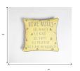 Honey Typographic Bee Cushion Cover