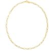 14k Yellow Gold Hexagon Link Necklace