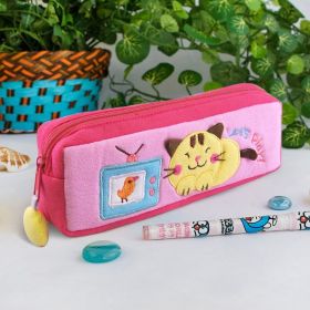 Embroidered Fabric Applique Carrying Case